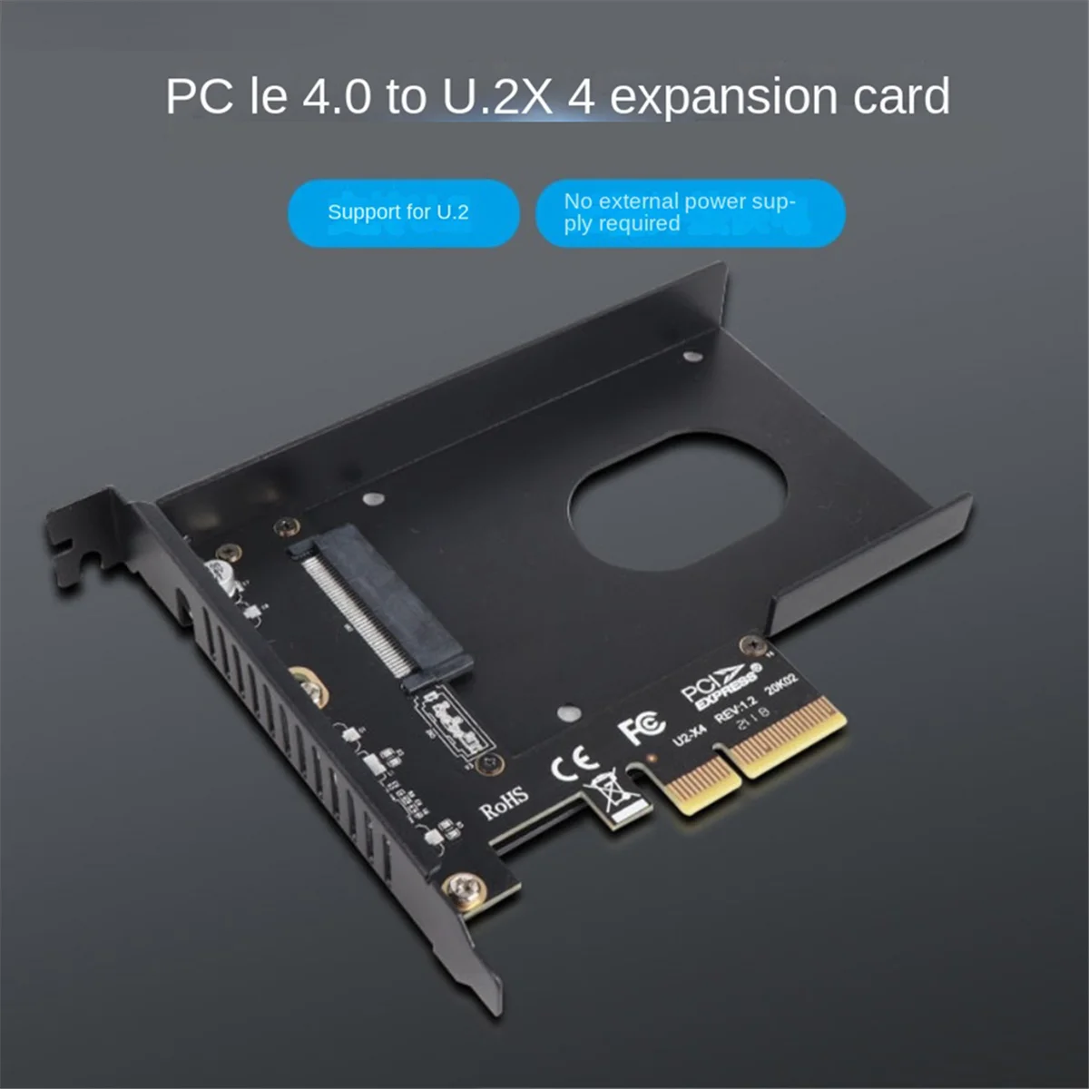 Карта адаптера U2x4 Pcie 4.0 X4 U.2 SFF-8639 Компьютерная аппаратная фурнитура Аксессуары PM983
