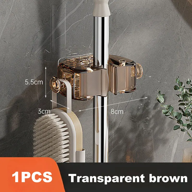 

Настенный крюк для швабры прозрачный/белый