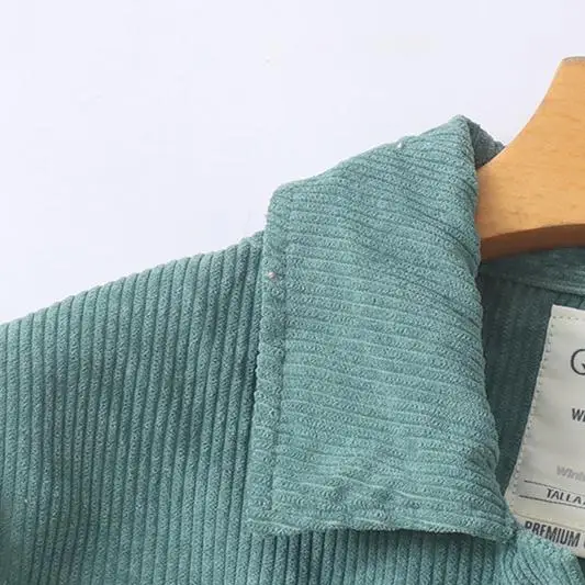 Вельветовая верхняя одежда с лацканами весенне-осенний новый универсальный