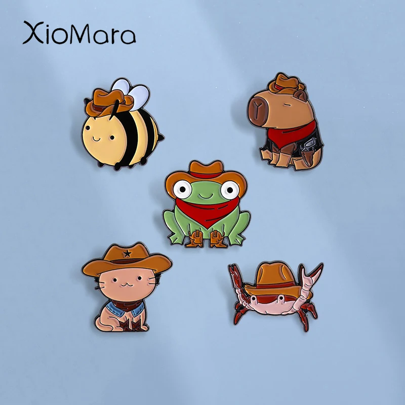 Эмалированные булавки XioMara с животными