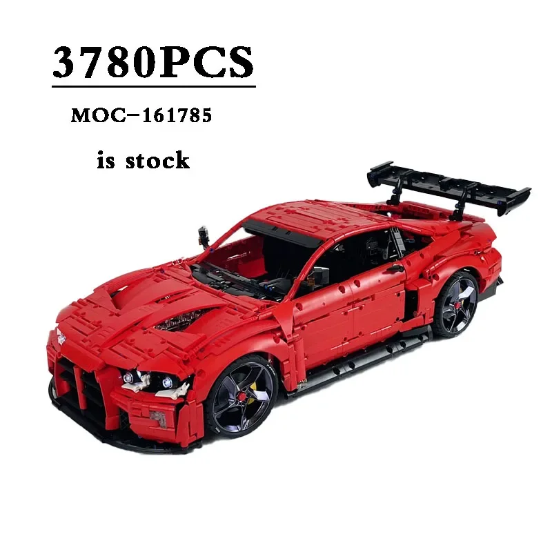 

New MOC-161785 Racing M4 GT3 Classic Sports Car 3780pcs 1:8 Scale Racing Building Block Toys Boy Toys DIY Christmas Gifts Gifts