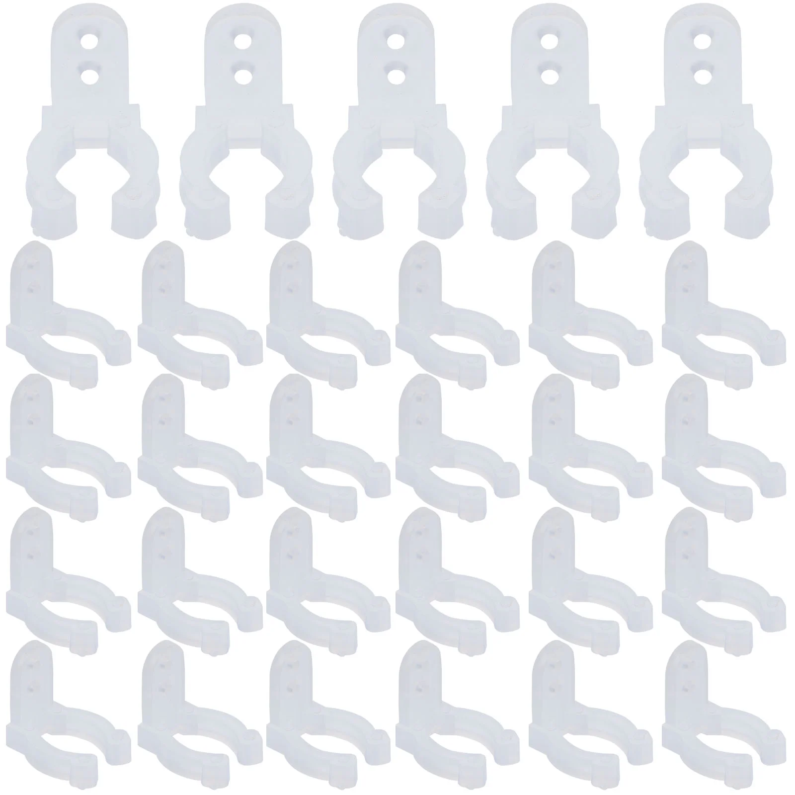 

30pcs Neon Rope Light Clips Tube Light Clip Indoor Outdoor Lights Mounting Clips