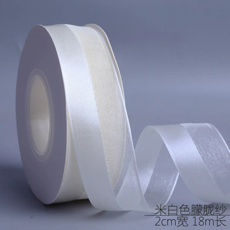 Новая Дымчатая пряжа с лентой ручной работы фотоматериал 2 5 см x 18 м лента цветами