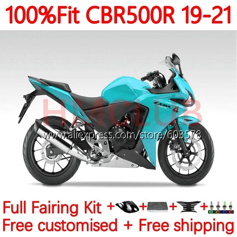 

OEM Корпус для HONDA CBR 500 CBR500 R 500R RR CC CBR500R 2019 2020 2021 Φ 19 20 21 Инжекционный обтекатель 135No.7 глянцевый голубой