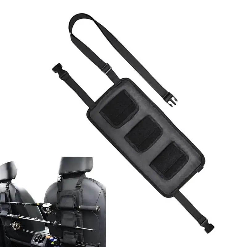 

Fishing Rod Bracket Car Seats Organizer Reusable Car Mounted Fishing Rod Frame Flexible Fishing Rod Rack with Nylon Strap