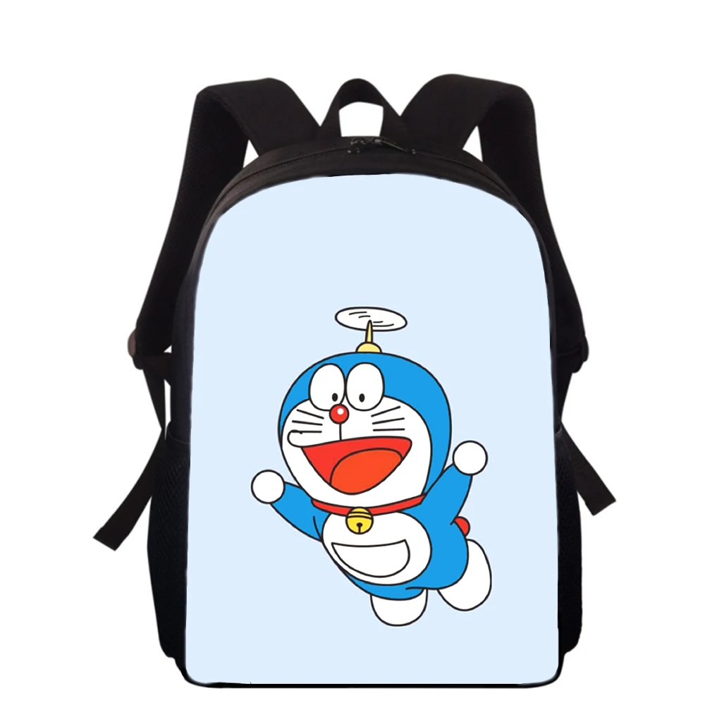 Doraemon Manga Anime 15” 3D Print Kids Backpack Primary School Bags for Boys Girls Back Pack Students School Book Bags