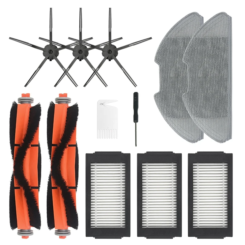 

For Mijia Vacuum Xiaomi Roborock PRO Robot Sweeper Cleaner Filter Side Brushes Main Roller Brush Mop Cloth Mops Wheel