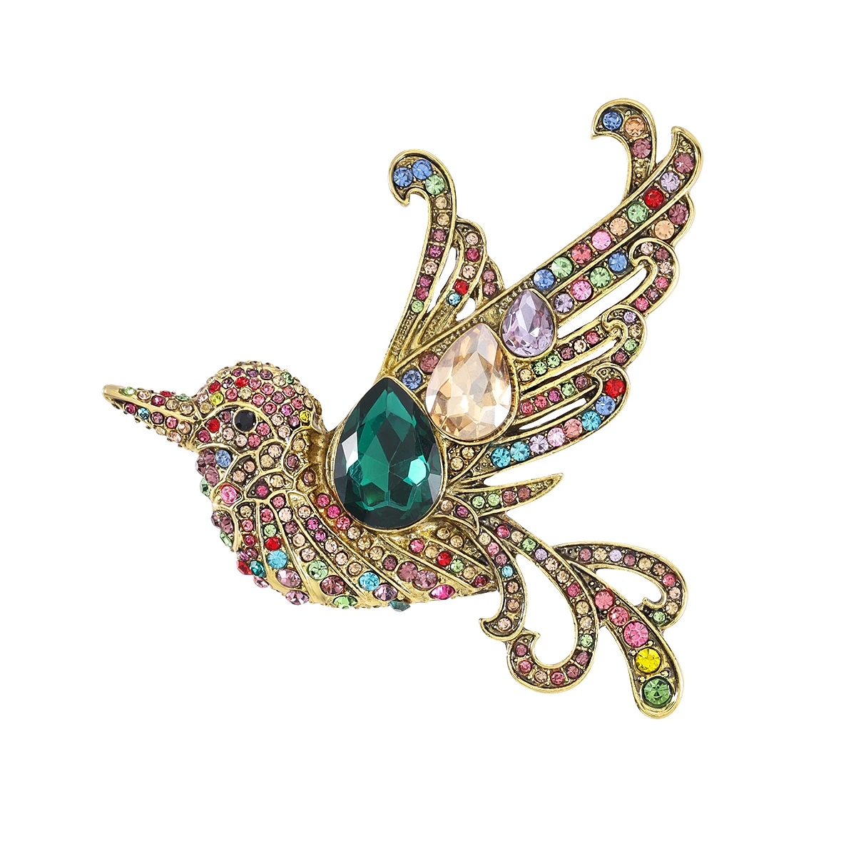 Baiduqiandu брендовая классика высококачественная металлическая разноцветная брошь