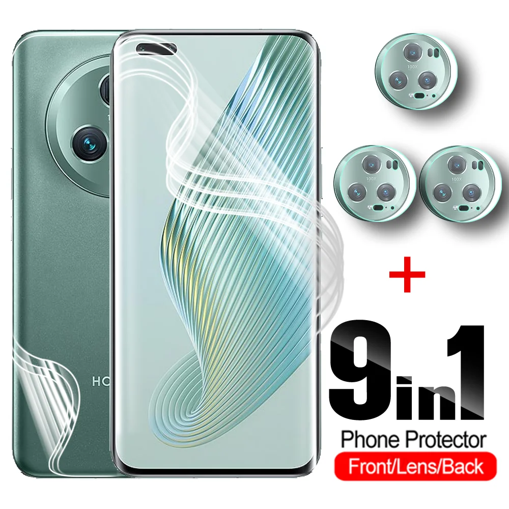 

Hydrogel Film Not Glass For Honor Magic5 Pro 5G 9IN1 Camera Front Back Screen Protector Magic 5 Lite Magic5Lite Magic5Pro 5Pro