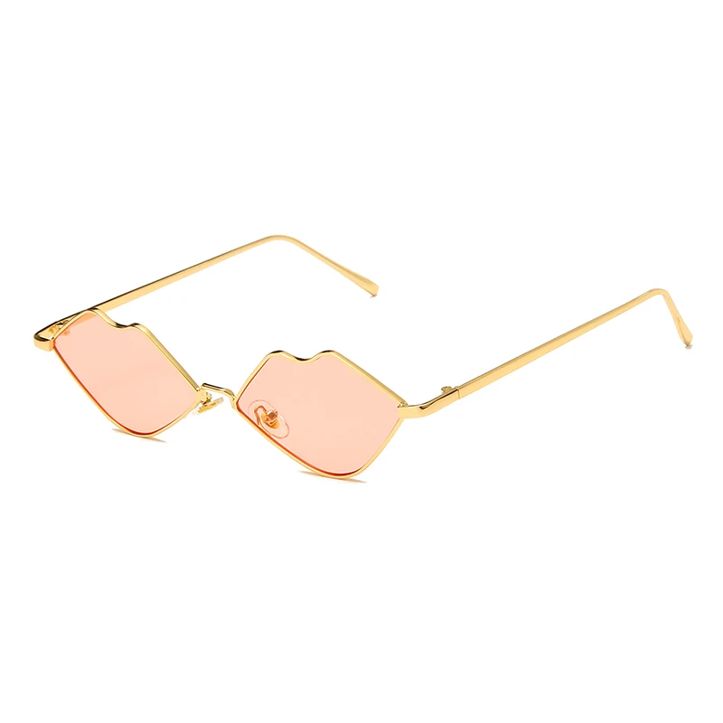 

Fashion Sexy Lip Sunglasses Metal Colorful Unisex Men Women Brand Designer Sun Glases UV400 Sunglasses Male Female for Women Men