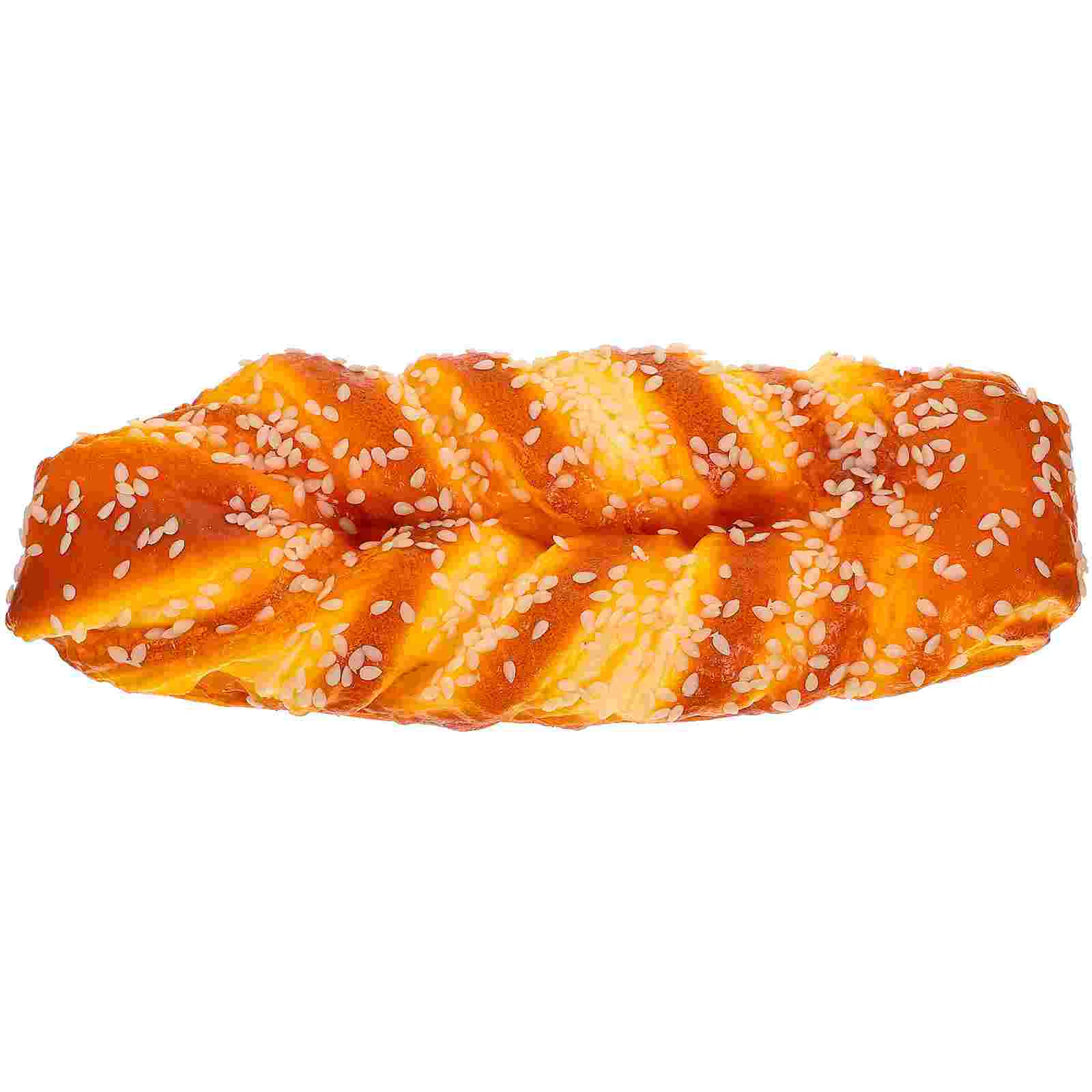 

Модель хлеба Challah, поддельный настольный декор, настольный Топпер, искусственное украшение, хлебобулочная искусственная кожа