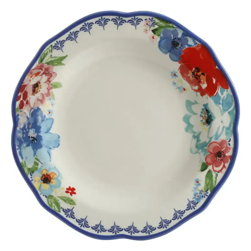 

2023 New Melody Decorated Dinnerware Set, 12-Piece Set Dinnerware Set Kitchen Accessories Dining Table Set Plates and Bowls and