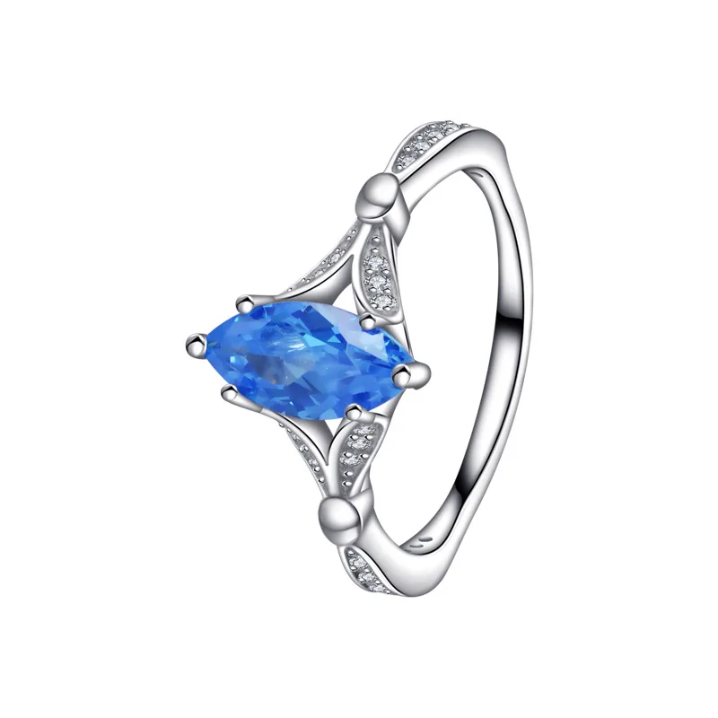 

2023 New S925 Sterling Silver European and American Simple Design Women's Ring Oval Ring Elegant Personalized Wedding Ring