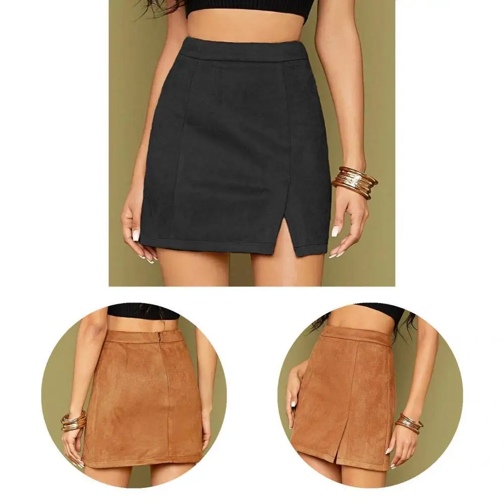 

Красивая Женская юбка 3 размера, короткая юбка с высокой талией, универсальная весенне-осенняя юбка-карандаш