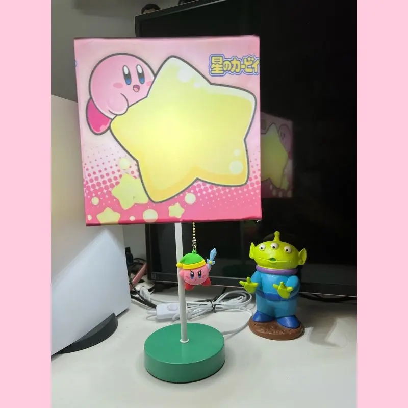 

Sanrios Kirby Anime Kawaii Cartoon Planet Table Lamp Cute Child's Bed Head Atmosphere Night Light A Good-Looking Birthday Gifts