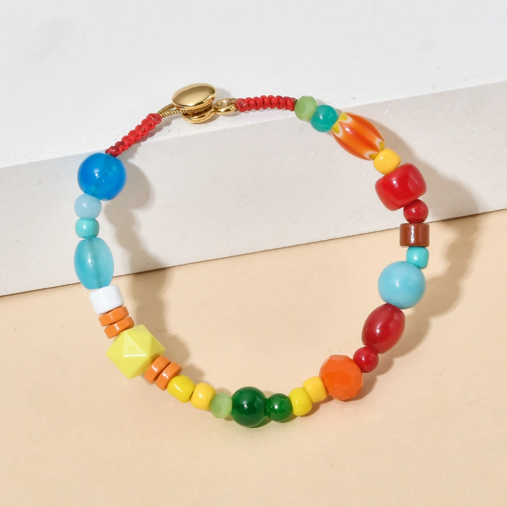 ZMZY металлический браслет с эмалью разноцветные браслеты радужные целебным