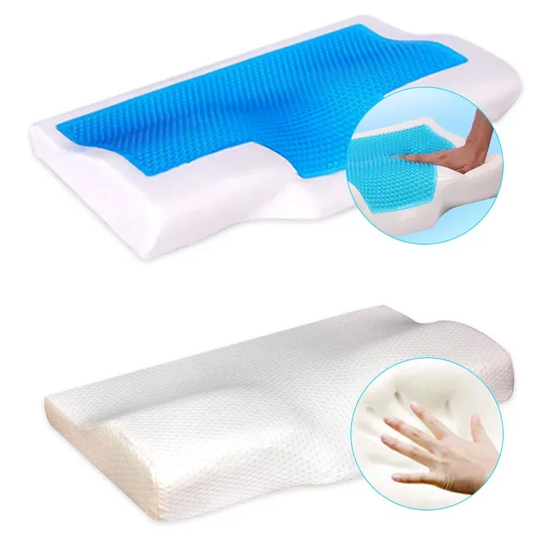 

Orthopedic Memory Foam Pillow 50x30cm/60x35cm Slow Rebound Soft Ice-cool Gel Pillow Comfort Relax The Cervical For Adult Pillows