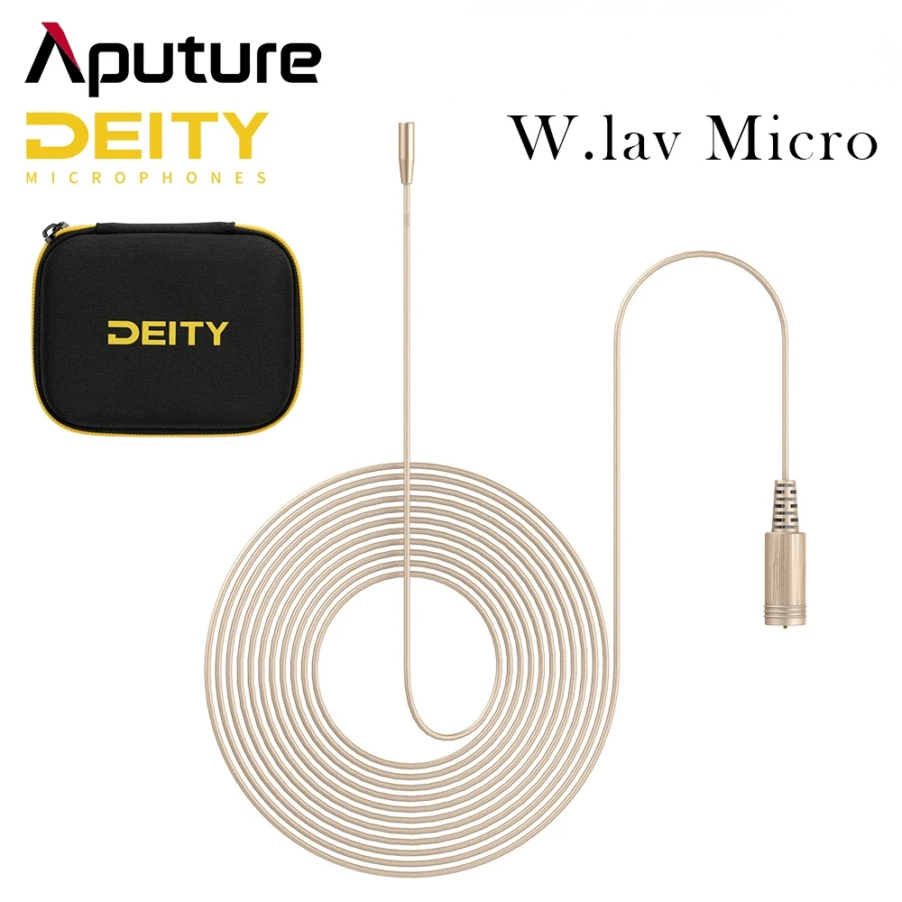 

Aputure Deity W.Lav Micro 3mm In Diameter 1.8m Cable Length Omni-directional Pre-Polarized Condenser Designed For Movie Making