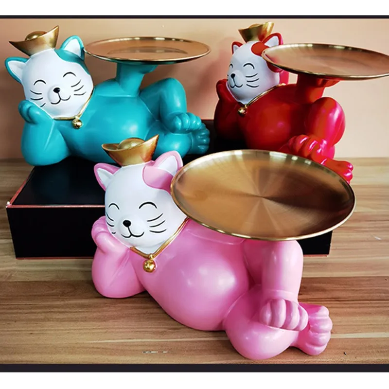 

Северная Европа богатство Кот Рисование комната журнальный столик ключ к получению смолы искусственные изделия подарок на новоселье A129