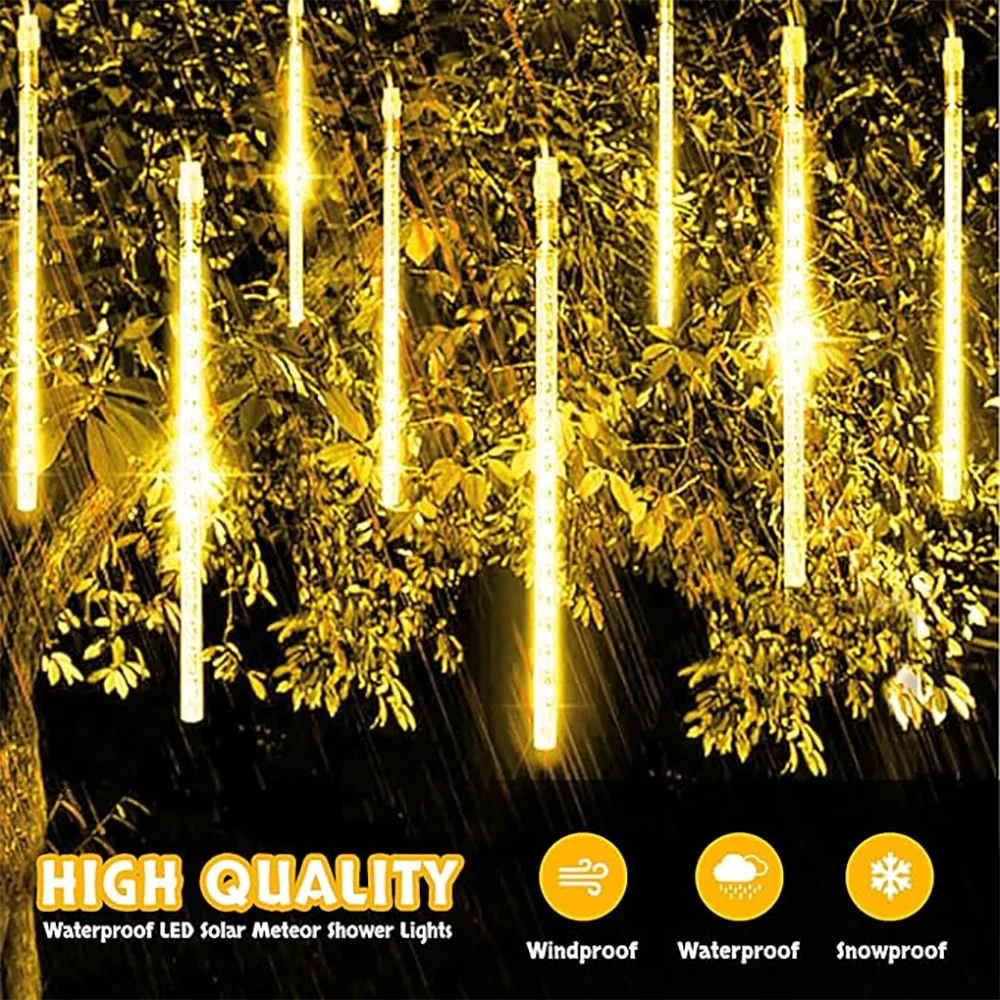 Солнечная гирлянда в виде метеорита