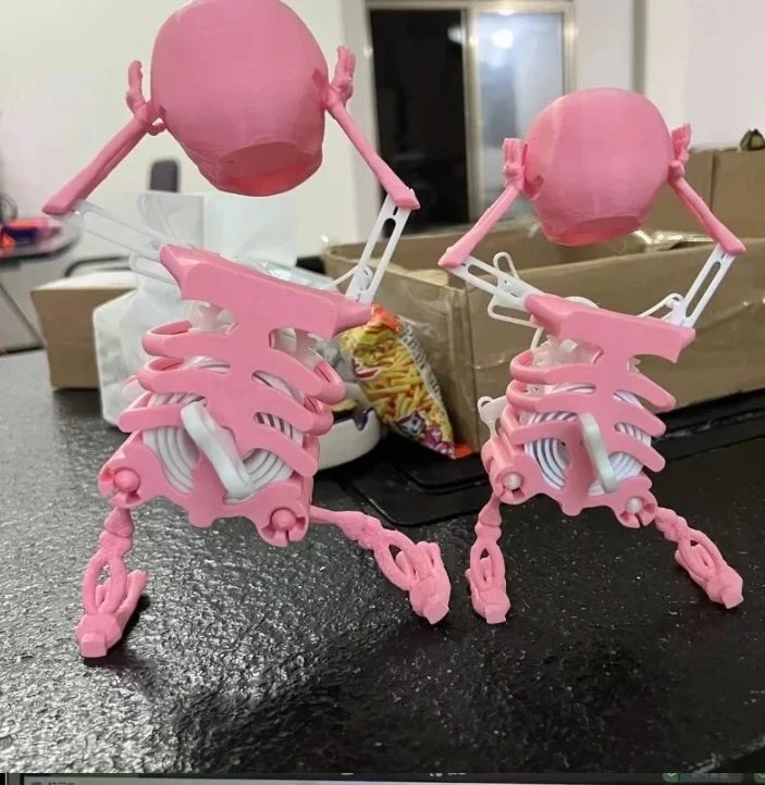 3D Скелет для танцев танцующий череп персонаж страшный скелет новинка настольная