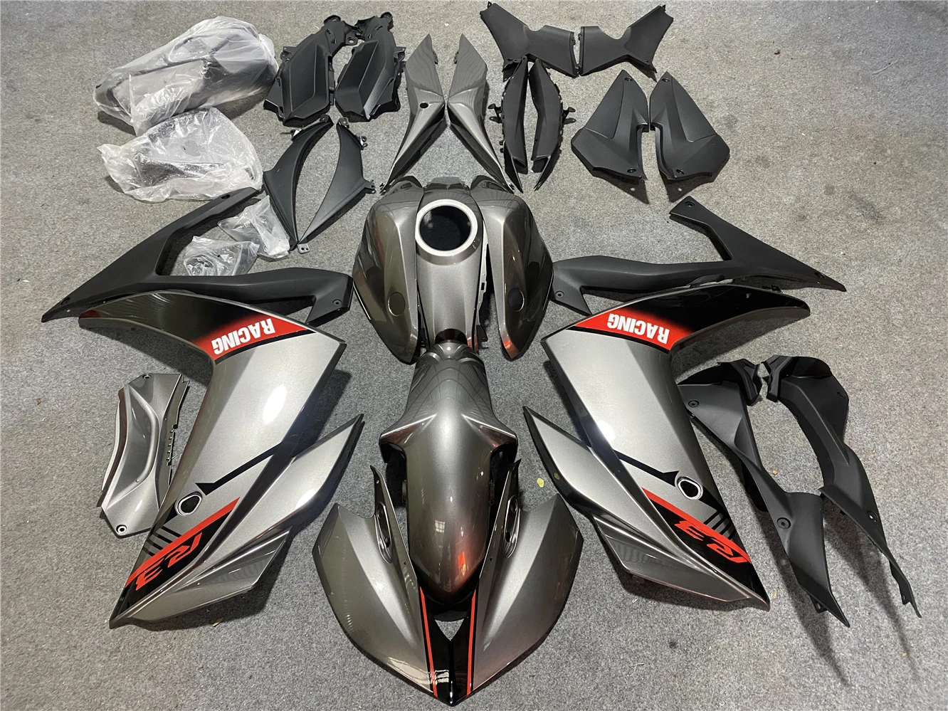 

Комплект обтекателей для мотоцикла Yamaha R25 15-18 лет R3 2015 2016 2017 2018 обтекатель серый красный черный