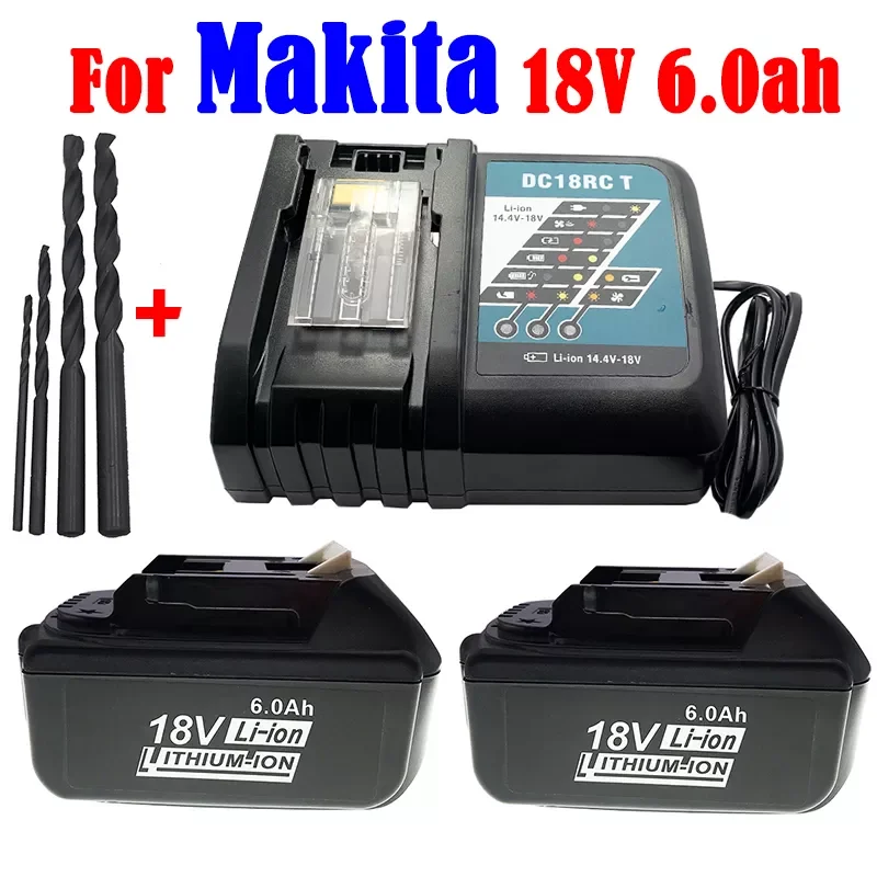 

Аккумуляторная батарея BL1880B BL1860B, литий-ионная аккумуляторная батарея 18 в, 18 в, 6,0 Ач, для аккумуляторной дрели Makita BL1830, BL1840, BL1850, BL1815