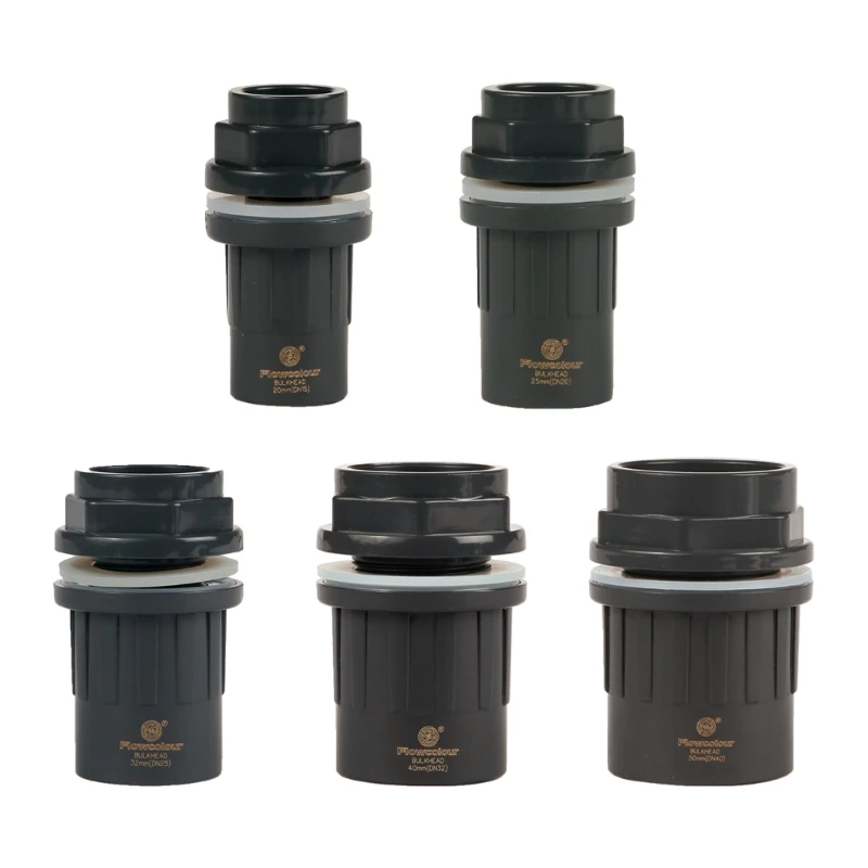 

Straight End Fitting Line Hose End Fittings Gray 20/25/32/40/50mm PVC