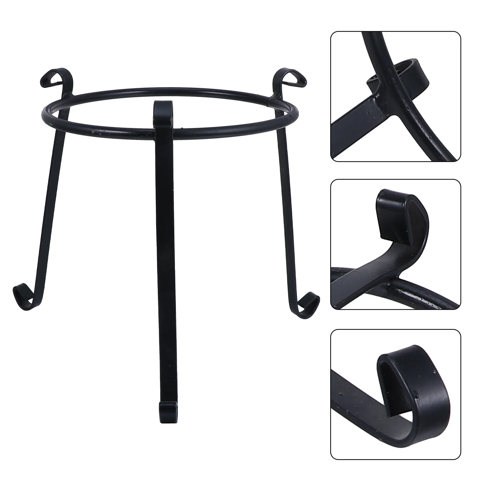 

Metal Stand Indoor Potted Flower Pot Holder Pot Display Rack for Indoor Home Decor ( Black )