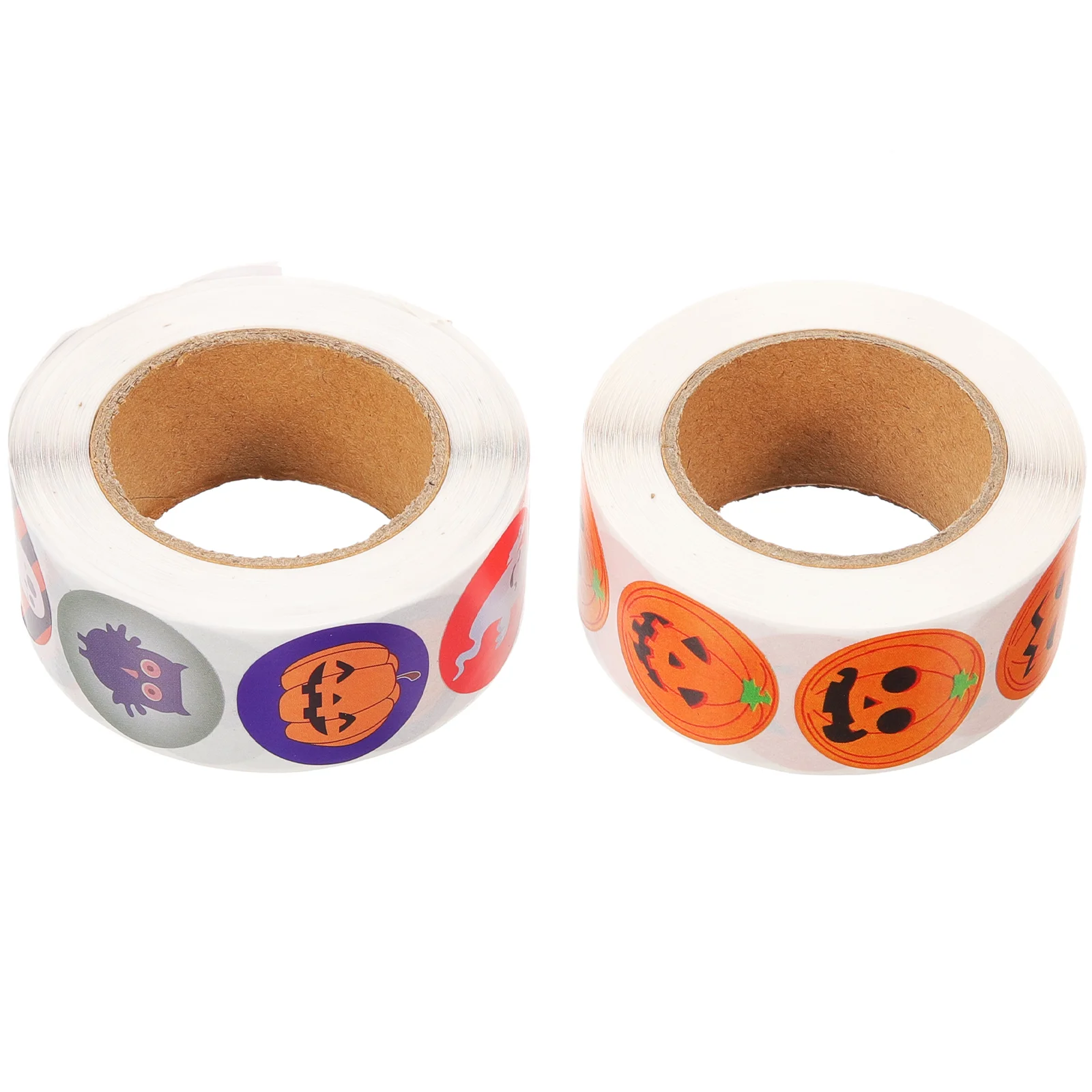 

2 Rolls Halloween Stickers Happy Decorative Seal Decals Party Sealing Delicate Labels Tags Coated Paper Packing