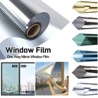 solar film one way mirror glass window sticker explosion proof self adhesive anti uv for home office privacy film sun protection