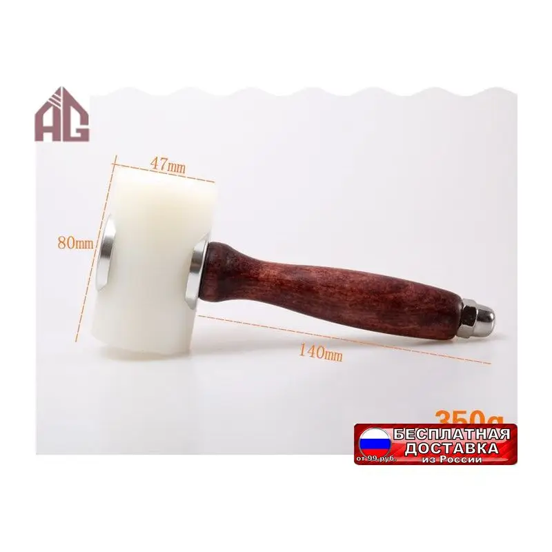 Молоток Aige нейлоновый Т-образный алюминиевая/деревянная ручка |
