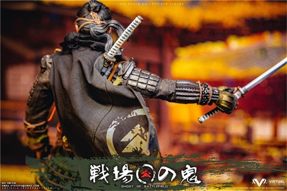 

VTS TOYS VM036AB 1/6 The Ghost of the Battlefield The Soul of Tsushima Island Metal Armored Coat Top Fit 12" Male Action Figure