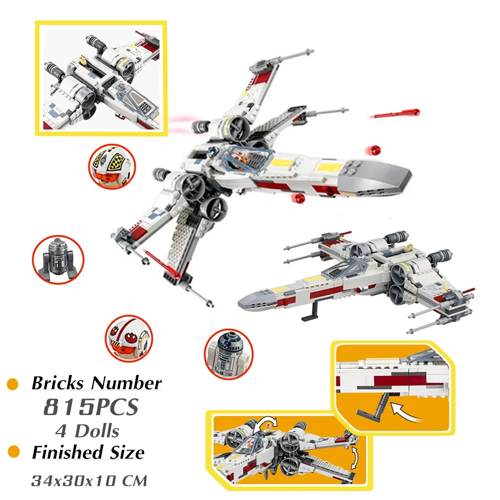 

Stars Fighter Space Wars Razor Crest R2d2 Robot Mandalorian Mos Eisley Cantina 75290 Building Blocks Bricks Kids Toy Gift