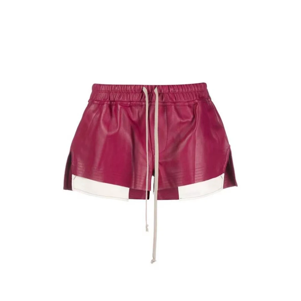 

MS Red Leather Shorts #wfms6265