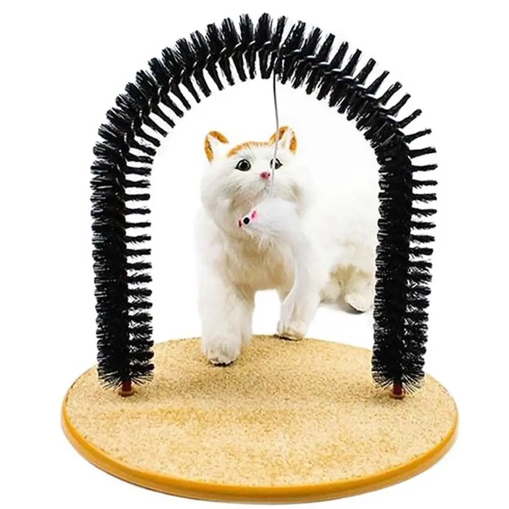

Self Groomer Devices For Cats Kitten Tickling Comb Cats Scratcher Toy Pet Supplies Cat Scratching Pad Cat Massage Brush