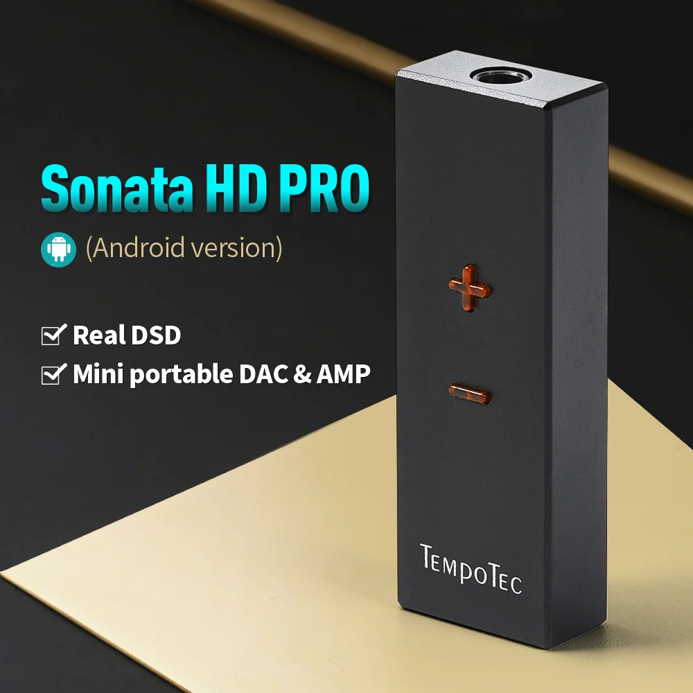 

Усилитель для наушников TempoTec Sonata HD PRO, Hi-Fi декодирование для Android, ПК, адаптер USB TYPE-C до 3,5 мм, DAC, портативный аудиовыход