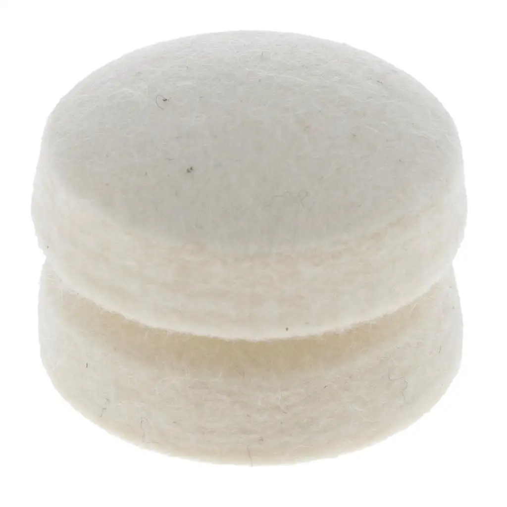 

2 Packs Wool Felt Round Dampers Jazz Drums Beater Heads Instrument Parts Set