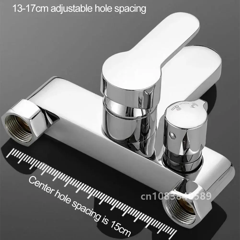 Тройной смеситель для душа ванной комнаты ванны с горячей и холодной водой