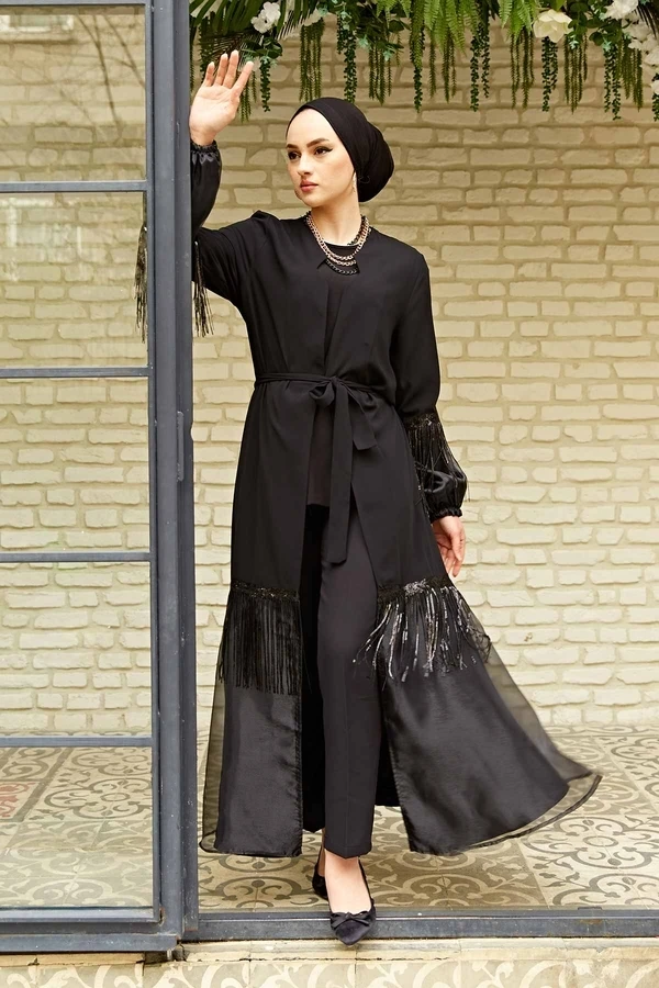 

Стильная Abaya Black istanbulstyles мусульманская женская одежда Турция