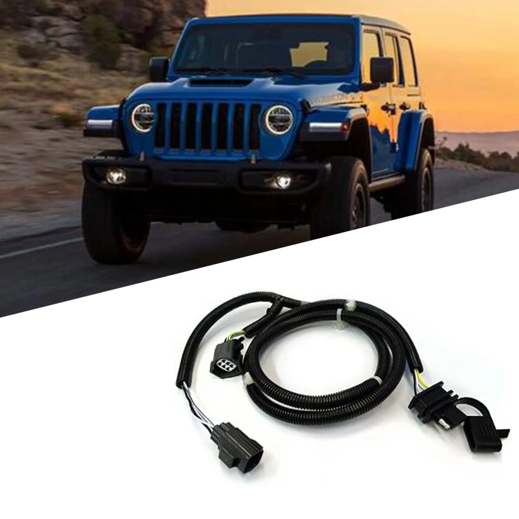 

Комплект жгутов проводов для сцепки прицепа, подходит для 07-18 Jeep Wrangler JK (2Dr & 4Dr)