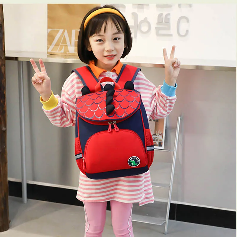New Style Schoolbag Cartoon Dinosaur Children Backpack Kindergarten Schoolbag Boys and Girls Baby Large Capacity