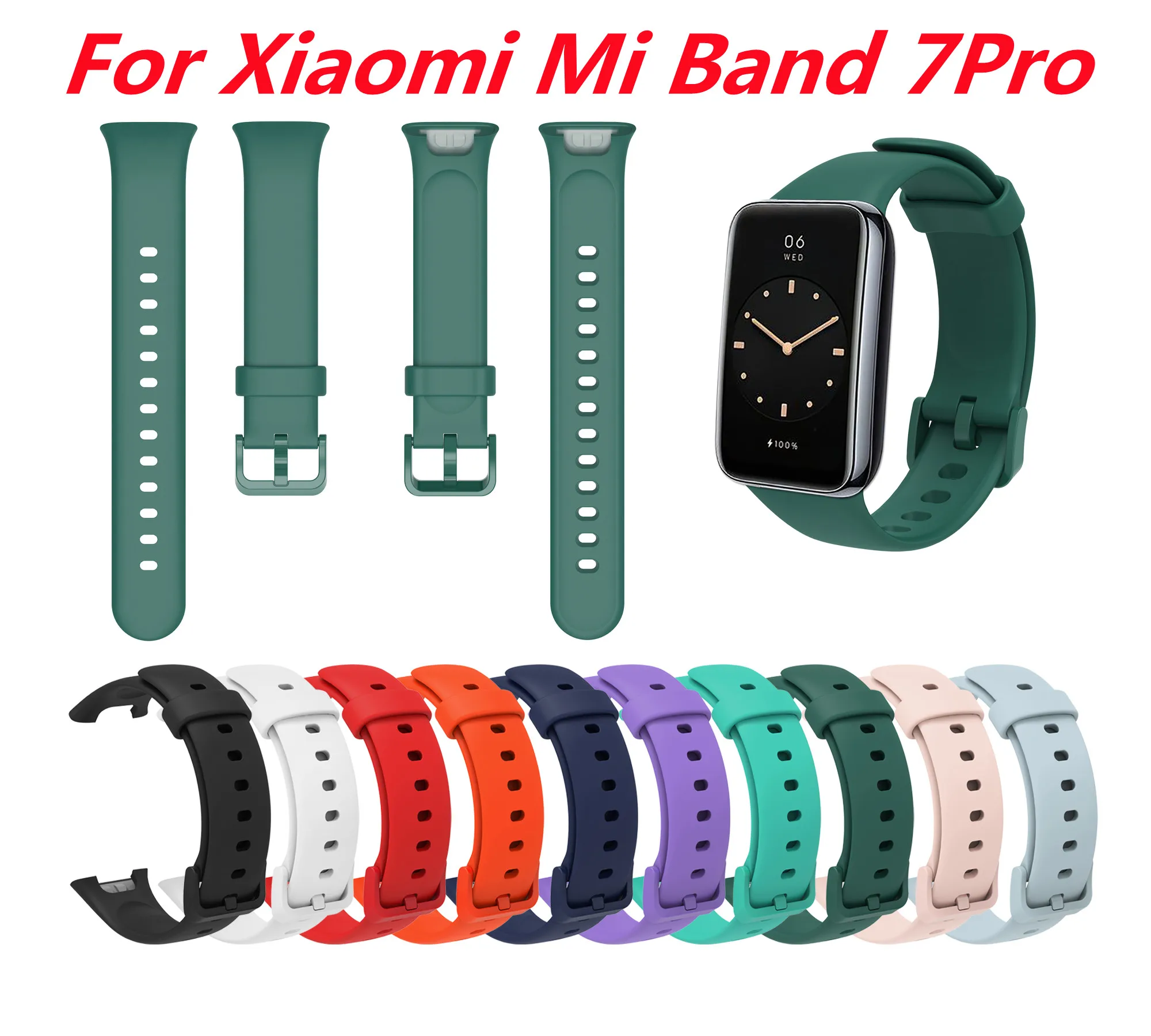 

Ремешок силиконовый для Xiaomi Mi Band7pro, сменный Браслет В креативном стиле для часов XiaoMi Band 7pro, аксессуары для наручных часов