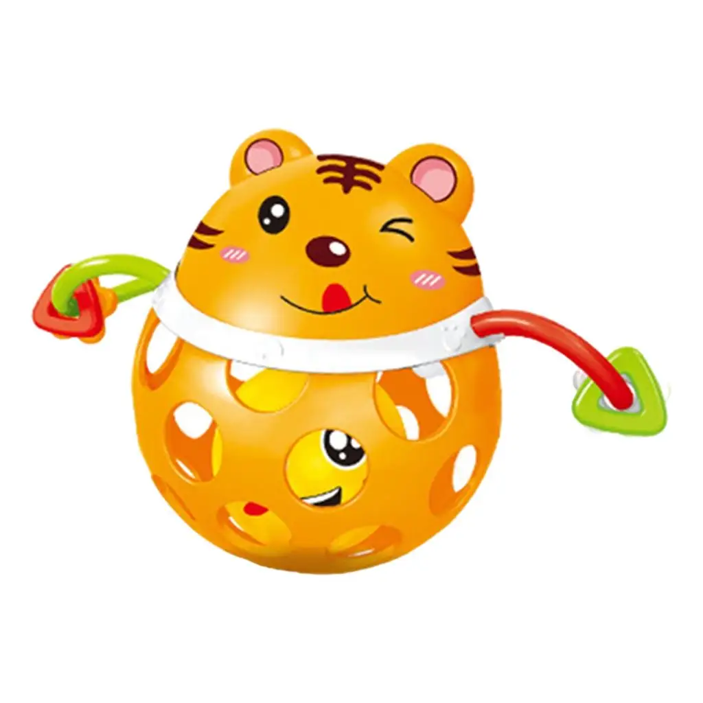 

2x Chime Ball Rattle Toy Grab and Training Teether Toys Newborn