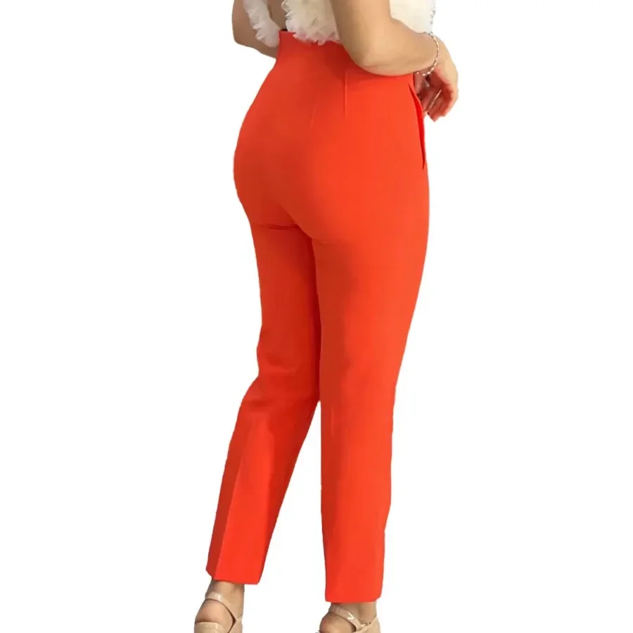 Брюки женские до щиколотки Элегантные классические штаны с завышенной талией