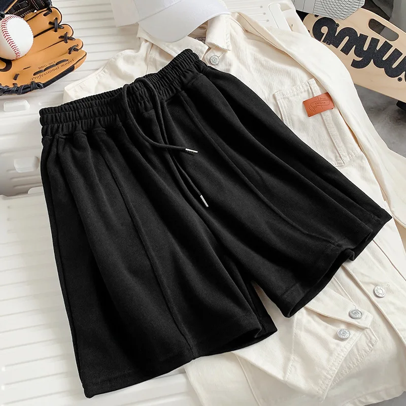 High-quality Sports Casual Pants Women 2023 Summer Five Points Loose Wide Leg High Waisted Shorts Hot Pants Biker Shorts Women