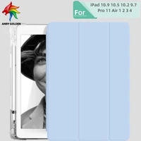 for case new ipad mini 6 2021 6th generation 8 3 inch tpu soft clear cover translucent frosted back protector pencil holder case
