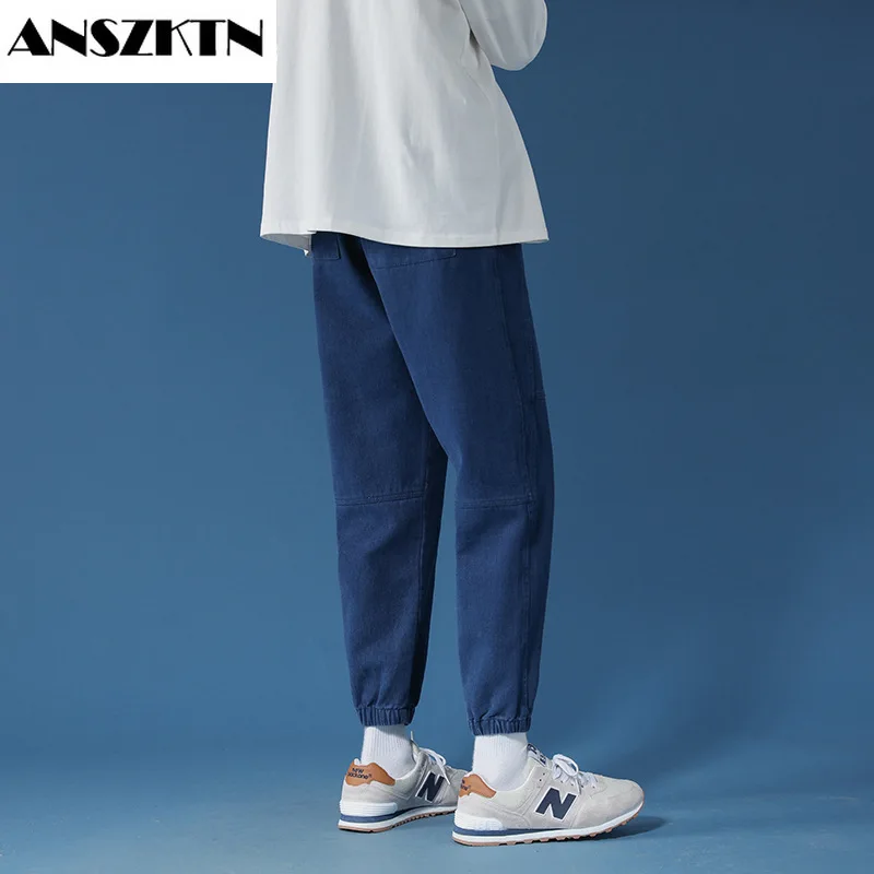 Летние повседневные мужские брюки ANSZKTN большого размера увеличение толщины