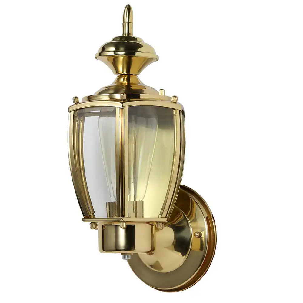 

HMTX Jackson Outdoor Wall Lantern Sconce in Solid Brass