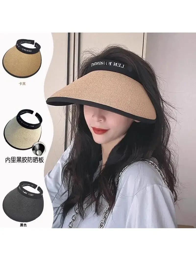 2024 новая летняя пустая цилиндр с защитой от ультрафиолета солнцезащитная шляпа